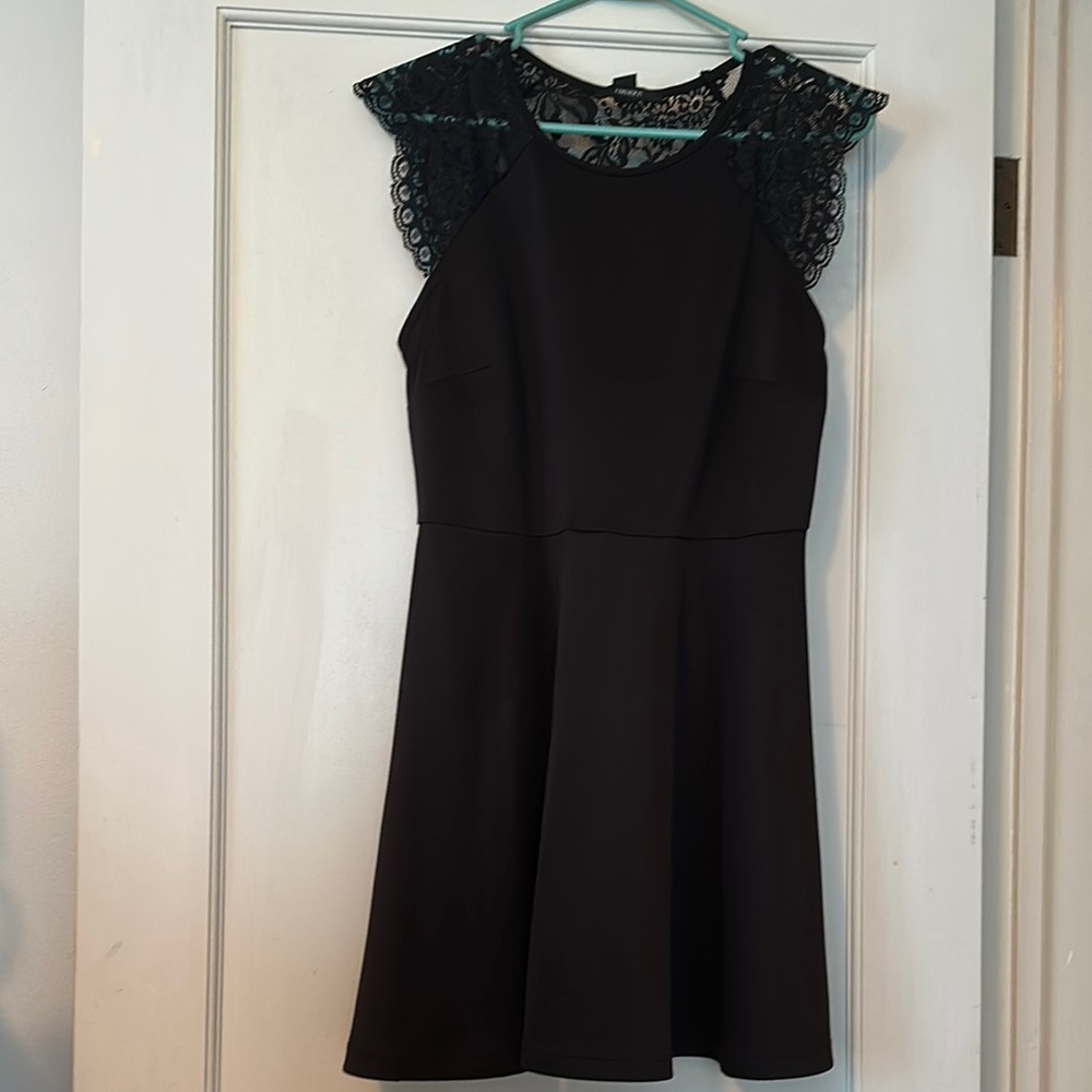 Forever 21 Black Fit and Flare Mini Dress